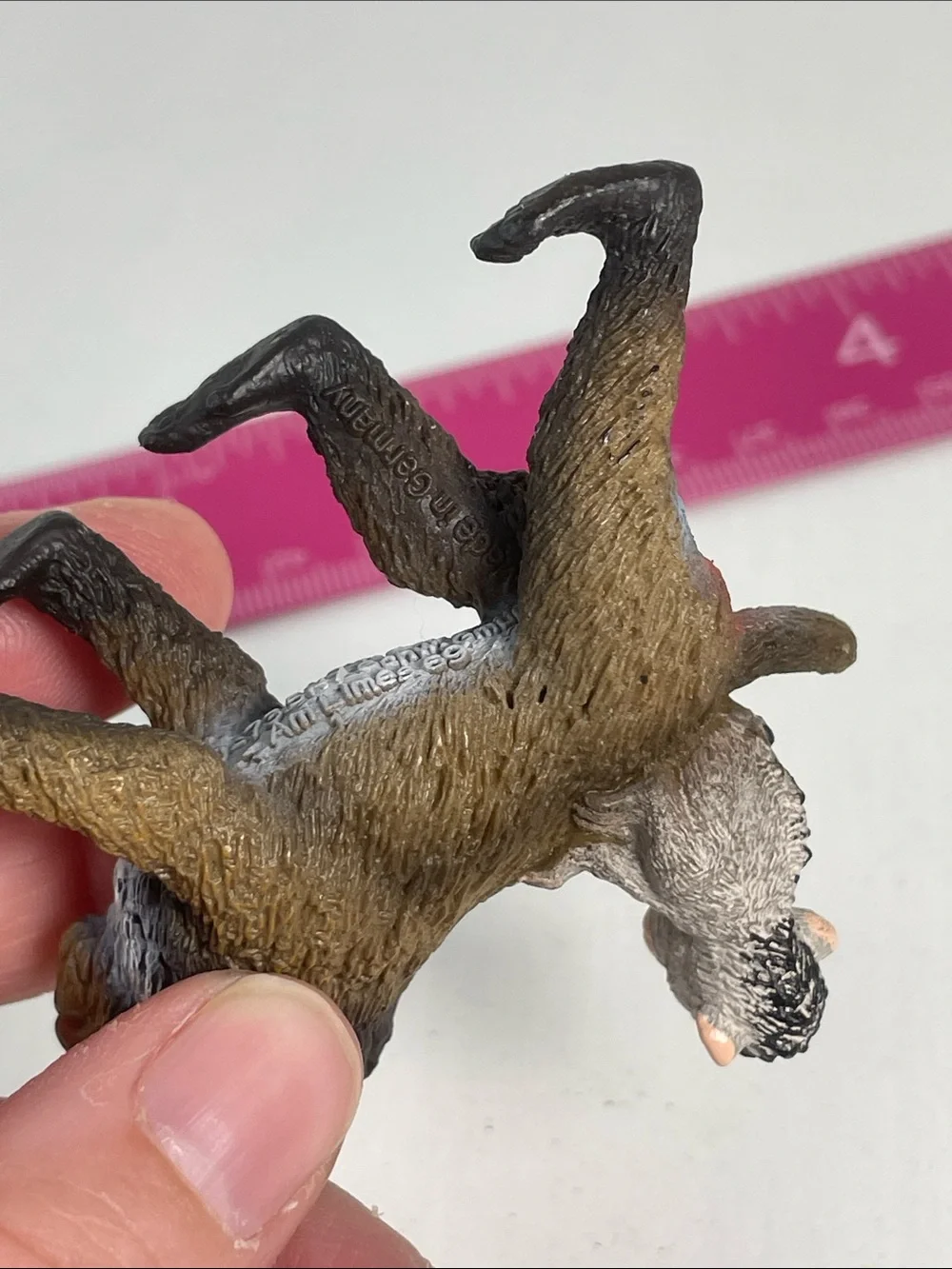 Schleich MANDRILL w/Baby Female Baboon Retired Animal Figure 2013